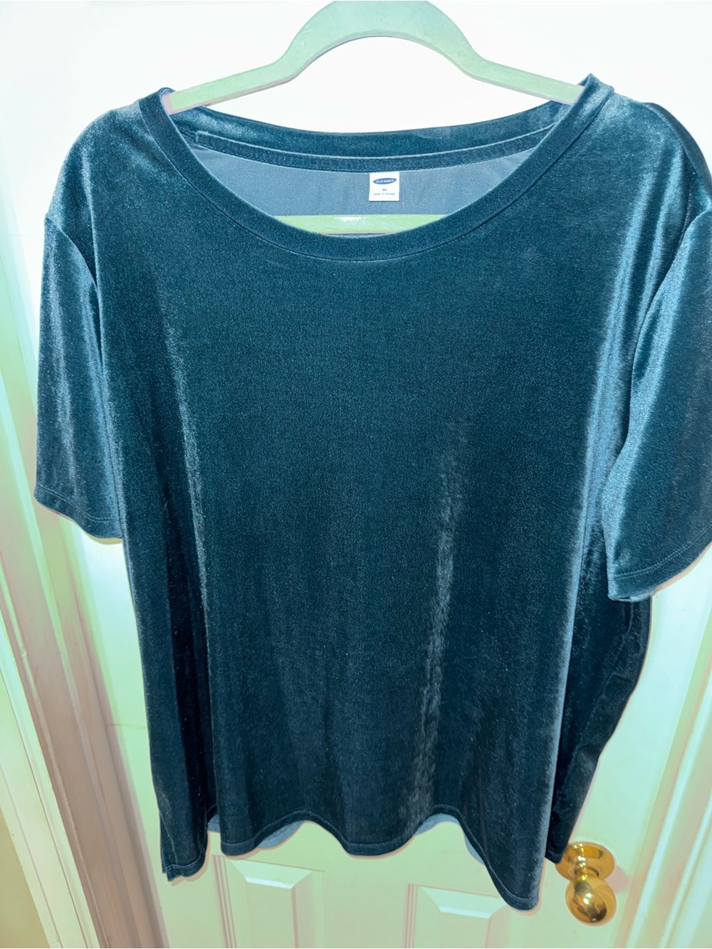 Old Navy Velvet Short-Sleeve Tee - Dark Teal